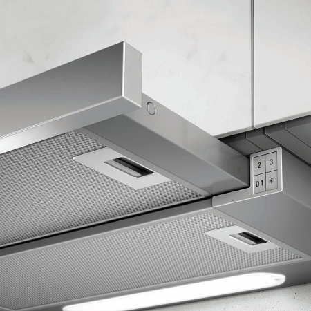 Вытяжка встраиваемая Elica Elite 14 Lux GRIX/A/60 серебристый управление: кнопочное (1 мотор)