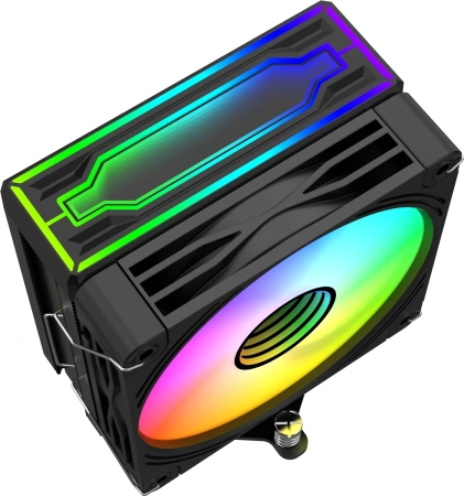 Устройство охлаждения(кулер) Bloody BD-AC205-ARGB1 ARGB Soc-AM5/AM4/1151/1200/2066/1700 черный 4-pin 14-26dB Al+Cu LCD 205W 513gr Ret (BD-AC205-ARGB1-BK)