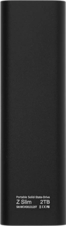 Накопитель SSD Netac USB-C 2Tb NT01ZSLIM-002T-32BK Z Slim 1.8" черный