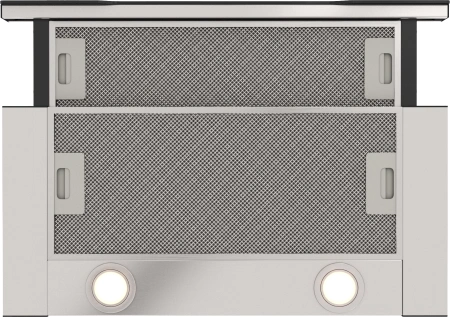 Вытяжка встраиваемая Elikor IG6514MB нержавеющая сталь/черный управление: кнопочное (1 мотор)