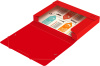 Папка-короб на резинке Бюрократ -BA40/07RED пластик 0.7мм корешок 40мм A4 красный