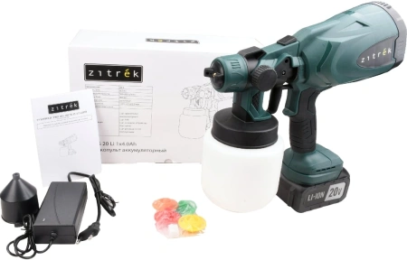 Краскопульт Zitrek ZKSG 20 Li бак:800мл 800мл/мин