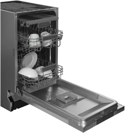 Посудомоечная машина встраив. Hyundai HBD 488 2100Вт узкая серебристый