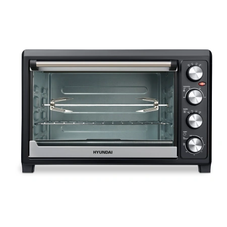 Мини-печь Hyundai MIO-HY076 45л. 2000Вт серебристый/черный