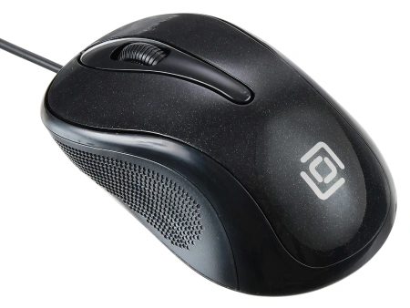 Мышь Оклик 385M черный оптическая 1600dpi USB для ноутбука 3but (1066858)