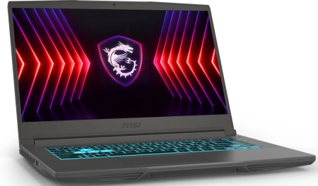 Ноутбук MSI Thin 15 B13VE-2650XRU Core i5 13420H 16Gb SSD512Gb NVIDIA GeForce RTX4050 6Gb 15.6" IPS FHD (1920x1080) Free DOS grey space WiFi BT Cam (9S7-16R831-2650)