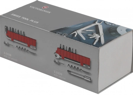 Мультитул Victorinox SwissTool X Plus Ratchet (3.0339.L) 115мм 40функц. серебристый карт.коробка