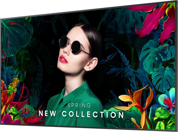 Панель Samsung 75" QM75C черный E-LED BLU LED 8ms 16:9 HDMI M/M Mat 500cd USB