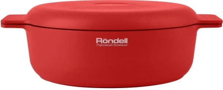 Сотейник Rondell Red Edition RDA-1119 d=24см (с крышкой) красный