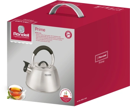 Чайник металлический Rondell Prime RDS-1300 2.8л. стальной