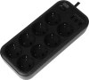 Сетевой фильтр Powercom SP-08 USB03AB 1.8м 1.8м (8 розеток) черный (коробка)