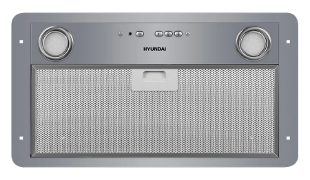 Вытяжка встраиваемая Hyundai HBB 6035 IX серебристый управление: кнопочное (1 мотор)