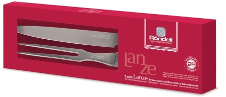 Набор ножей кухон. Rondell RD-479 компл.:2предм. стальной/черный подар.коробка