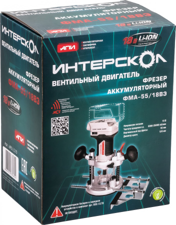 Фрезер Интерскол ФМА-55/18ВЭ без АКБ и ЗУ 26000об/мин макс.ход:55мм
