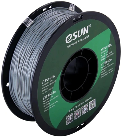 Пластик для принтера 3D Esun eTPU-95A175H1 TPU d1.75мм 1кг 1цв.