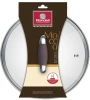 Крышка Rondell Mocco&Latte RDA-535 d=28см крыш.прозрачный руч.коричневая