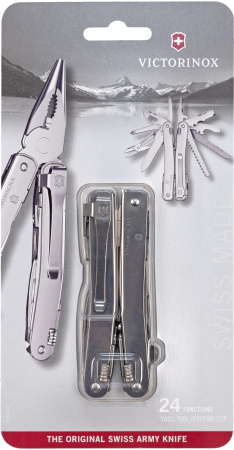 Мультитул Victorinox SwissTool Spirit MX Clip (3.0224.MKB1) 105мм 24функц. серебристый блистер