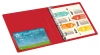 Папка на 4-х кольцах Бюрократ -0827/4RRED A4 пластик 0.7мм кор.27мм внутр. с вставкой красный