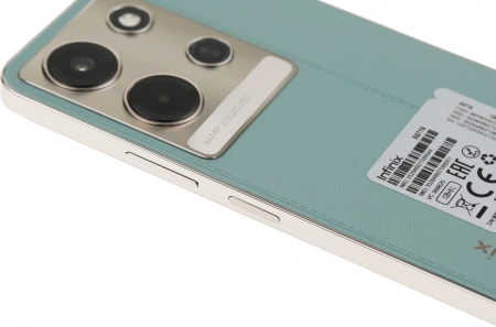 Смартфон Infinix X6716 Note 30i 128Gb 8Gb зеленый моноблок 3G 4G 2Sim 6.66" 1080x2400 Android 13 64Mpix 802.11 a/b/g/n/ac NFC GPS GSM900/1800 GSM1900 TouchSc FM microSD max1024Gb