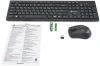Клавиатура + мышь Оклик 250M клав:черный мышь:черный USB беспроводная slim (997834)