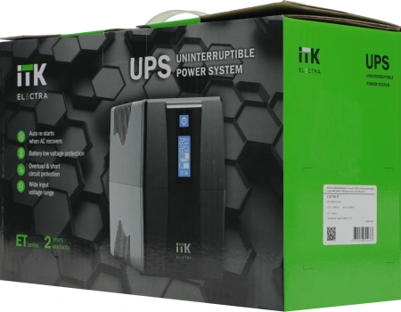 Источник бесперебойного питания ITK (EET-0800VA-1-001) 480Вт 800ВА