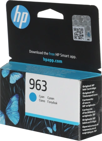 Картридж струйный HP 963 3JA23AE голубой (700стр.) для HP OfficeJet Pro 901x/902x HP