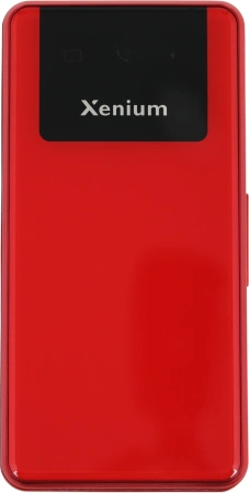 Мобильный телефон XENIUM X600 красный раскладной 2Sim 2.8" 240x320 Nucleus 0.3Mpix GSM900/1800 MP3 FM microSD max32Gb