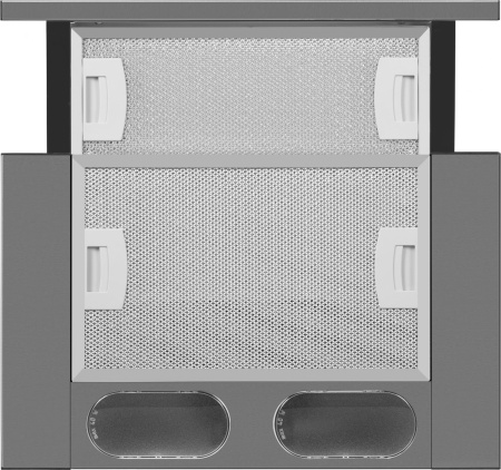 Вытяжка встраиваемая Weissgauff TEL 450 X нержавеющая сталь управление: кнопочное (1 мотор)