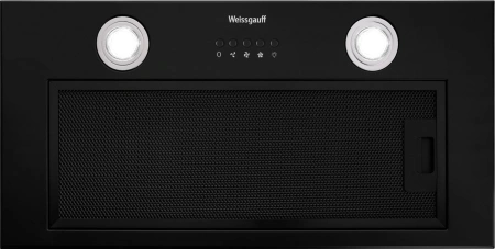 Вытяжка встраиваемая Weissgauff Dubhe 60 PB BL черный управление: кнопочное (1 мотор)