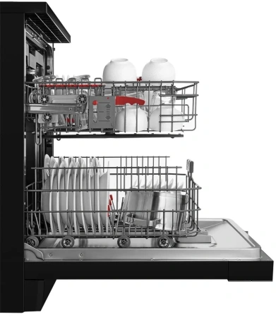 Посудомоечная машина Weissgauff DW 6140 черный/серебристый (полноразмерная) инвертер
