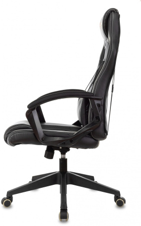 Кресло игровое Zombie Arena черный эко.кожа/ткань крестов. пластик