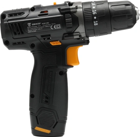 Дрель-шуруповерт Deko GCD12DU аккум. патрон:быстрозажимной (063-4039)