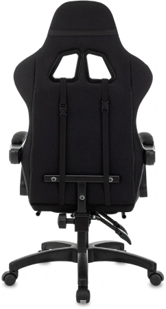 Кресло игровое Zombie Weaver черный с подголов. крестов. пластик подст.для ног пластик черный