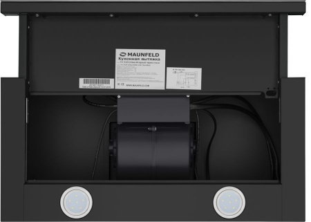 Вытяжка встраиваемая Maunfeld VS FAST Glass 60 черный управление: кулисные переключатели (1 мотор)