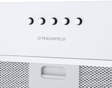 Вытяжка встраиваемая Maunfeld Crosby Singl 5028 белый управление: кнопочное (1 мотор)