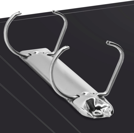 Папка на 2-х D-кольцах Бюрократ -0840/2D A4 пластик 0.8мм кор.40мм внутр. с вставкой ассорти