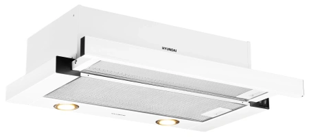 Вытяжка встраиваемая Hyundai HBH 6236 WG белый управление: кулисные переключатели (1 мотор)