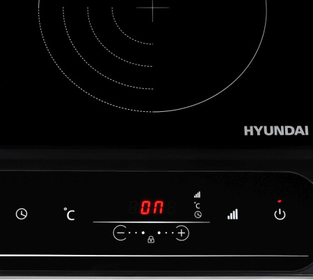 Плита Индукционная Hyundai HYC-0107 черный стеклокерамика (настольная)