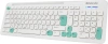 Клавиатура + мышь Defender Cerrato C-978 клав:белый мышь:белый/голубой USB беспроводная Multimedia (45978)