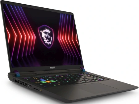 Ноутбук MSI Vector 16 HX A14VHG-831XRU Core i9 14900HX 16Gb SSD1Tb NVIDIA GeForce RTX4080 12Gb 16" IPS QHD+ (2560x1600) Free DOS grey WiFi BT Cam (9S7-15M142-831)