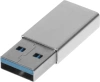 Адаптер Buro ver3.0 USB A(m) USB Type-C (f) (BU-USB3-AM-CF) серебристый