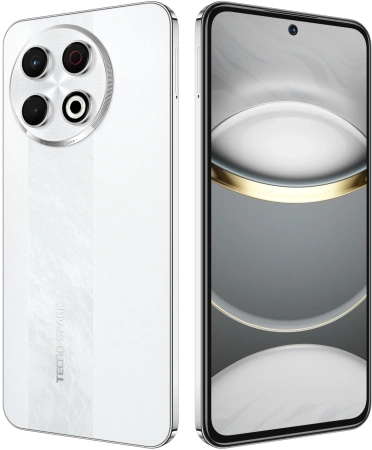 Смартфон Tecno Spark 30 Pro 128Gb 8Gb белый моноблок 3G 4G 2Sim 6.78" 1080x2436 Android 14 108Mpix 802.11 a/b/g/n/ac NFC GPS GSM900/1800 TouchSc Protect FM microSD max1024Gb