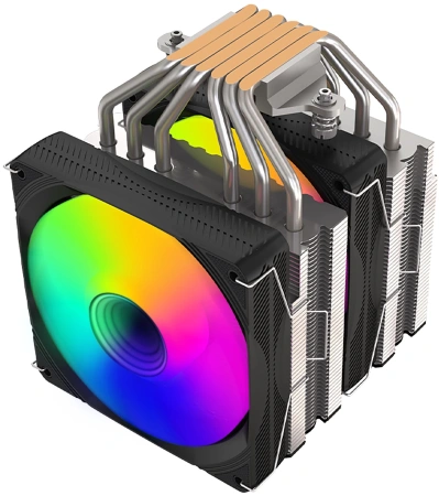 Устройство охлаждения(кулер) GMNG GG-CPC250-ARGB1 ARGB 120x120x25mm Soc-AM5/AM4/1151/1200/2066/1700 черный 4-pin 22-32dB Al+Cu 250W 945gr Ret (GG-CPC250-ARGB1-BK)