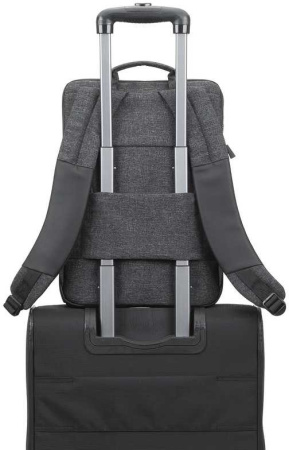 Рюкзак для ноутбука 15.6" Riva 8861 черный полиуретан/полиэстер