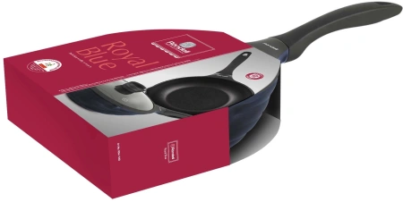 Сковорода ВОК (WOK) Rondell Royal Blue RDA-1548 круглая 28см покрытие: Eclipse HB ручка несъемная (с крышкой) синий