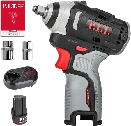 Гайковерт P.I.T. PIW12K-120A/1 аккум. патрон:квад.3/8"