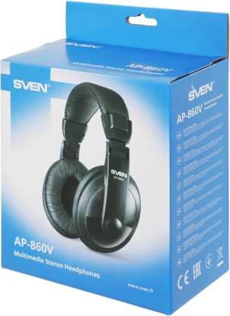 Наушники мониторные Sven AP-860V 2.5м черный проводные оголовье (SV-AP860V)