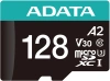 Флеш карта microSDXC 128Gb Class10 A-Data AUSDX128GUI3V30SA2-RA1 Premier Pro + adapter