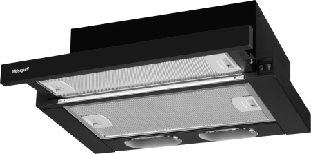 Вытяжка встраиваемая Weissgauff TEL 450 EB черный управление: кнопочное (1 мотор)