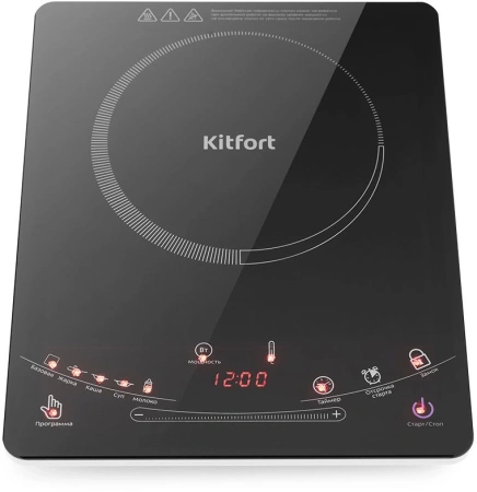 Плита Электрическая Kitfort КТ-106 черный стеклокерамика (настольная)
